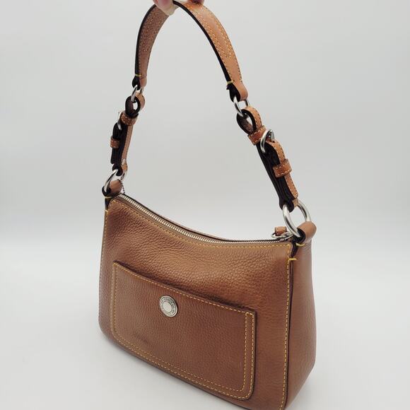Y2K VINTAGE Coach Chelsea Shoulder Handbag Purse Tan Brown Pebbled Leather - Picture 4 of 16